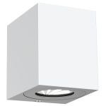 Nordlux Canto Kubi 2 Wall Light Aluminium White Up & Down - 10.6W 500lm - 830 Warm White | IP44