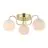Nordlux Franca Ceiling Light Metal and Glass Brass | 130mm - Suitable for 3x E14
