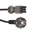 Noxion GST - Compatible Supply Cable Black - Female + Shuko Europlug - 2m - 3 pole 1,5mm2