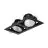 Philips LED Spot Greenspace Accent Gridlight Aluminium Black 62W 4000lm 120D - 830 Warm White | 154mm - IP20 - Interact Dimmable
