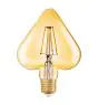 Osram Vintage 1906 LED E27 Heart Filament Gold 4.5W 470lm - 825 Extra Warm White | Replaces 40W