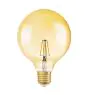 Osram Vintage 1906 LED E27 Globe Filament Gold 125mm 7W 650lm - 824 Extra Warm White | Replaces 40W