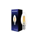 Noxion Lucent LED E14 Candle Filament Clear 4.5W 470lm - 827 Extra Warm White | Replaces 40W
