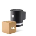 Multipack 4x D'Lite Solis Wall Light Solar Black Up & Down - 830 Warm White | IP54 - Motion Sensor