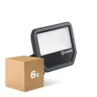 Multipack 6x Ledvance LED Floodlight Aluminium Black 69W 10000lm 100D - 840 Cool White | IP66 - Symmetrical