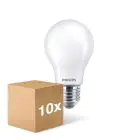Multipack 10x Philips Corepro LED Bulb E27 Pear Frosted 7W 806lm - 840 Cool White - Replaces 60W